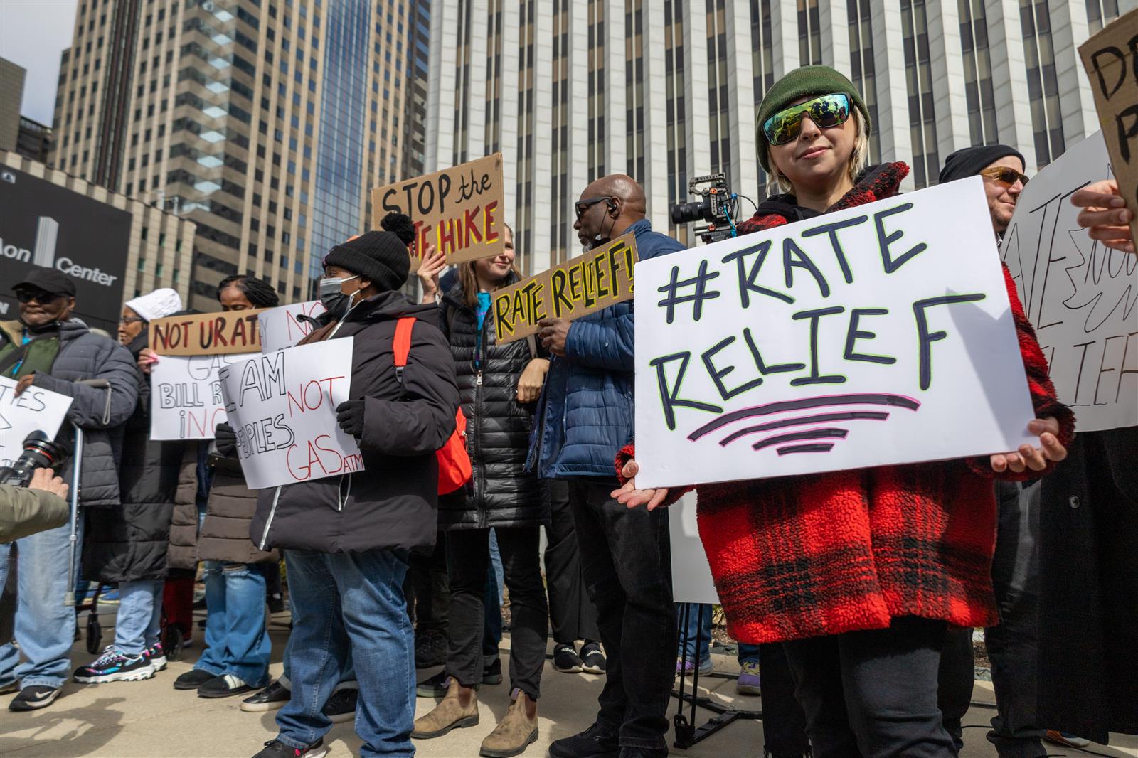 Rate increase protest