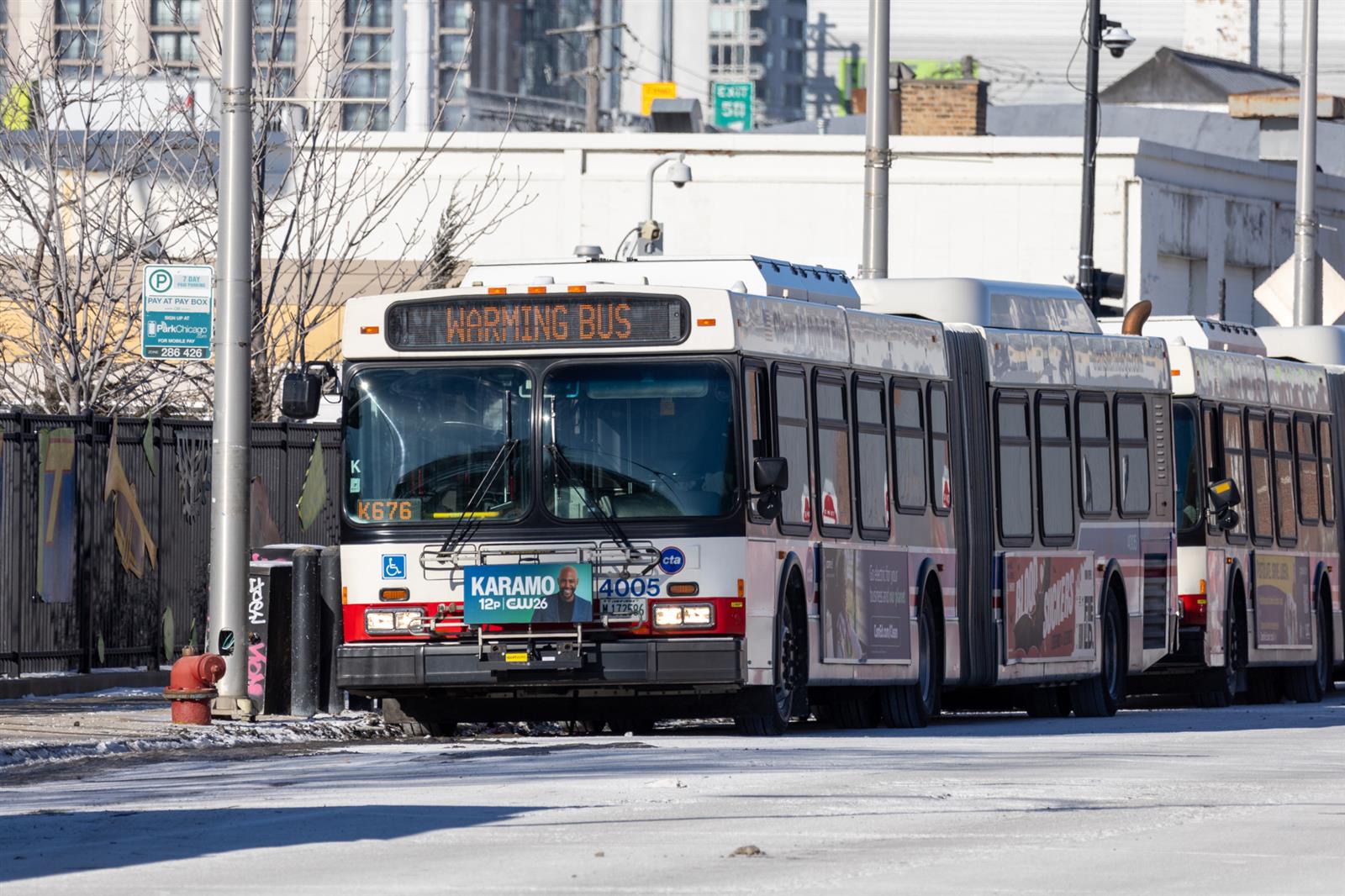 warming buses