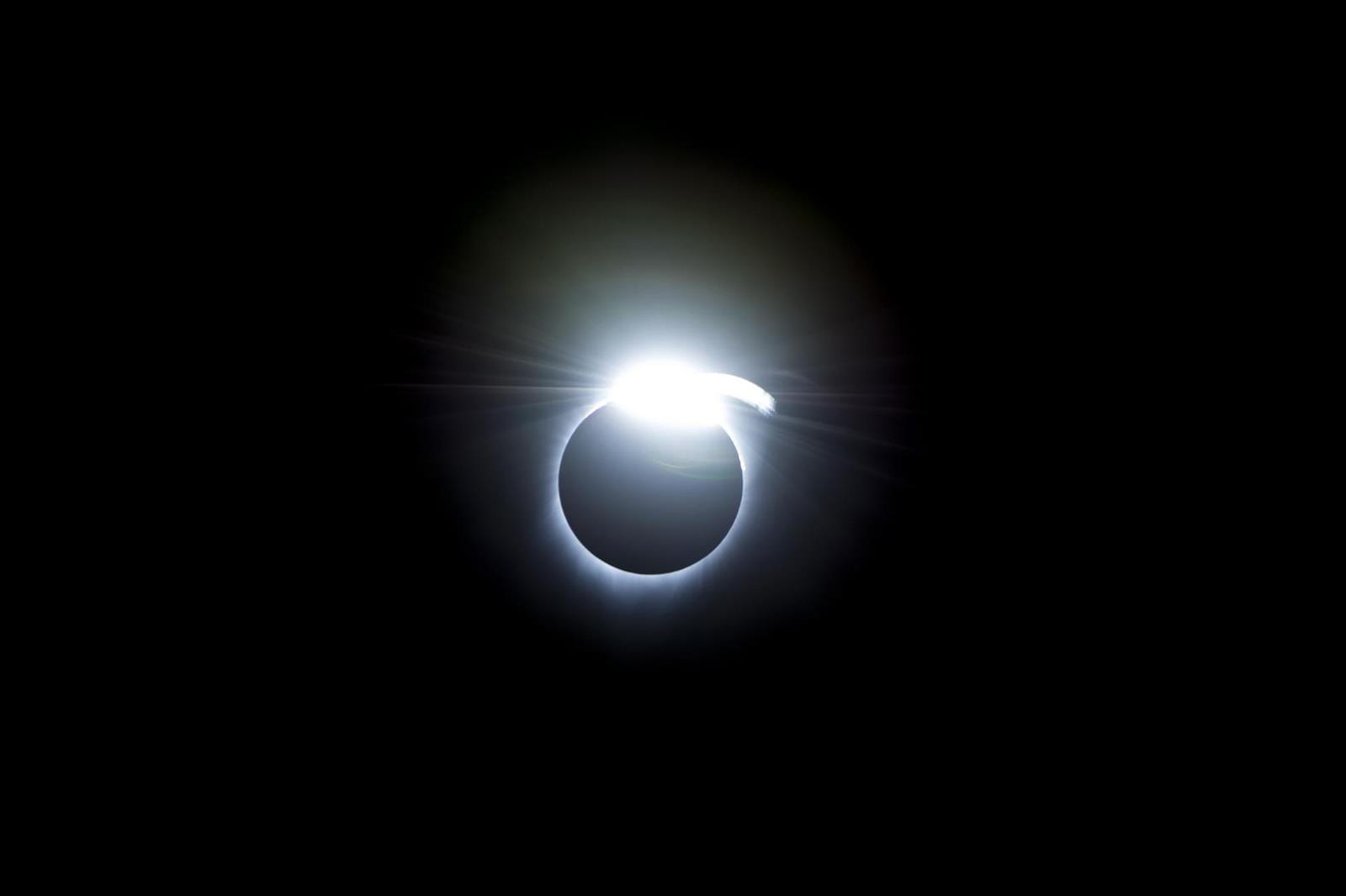 The diamond-ring effect