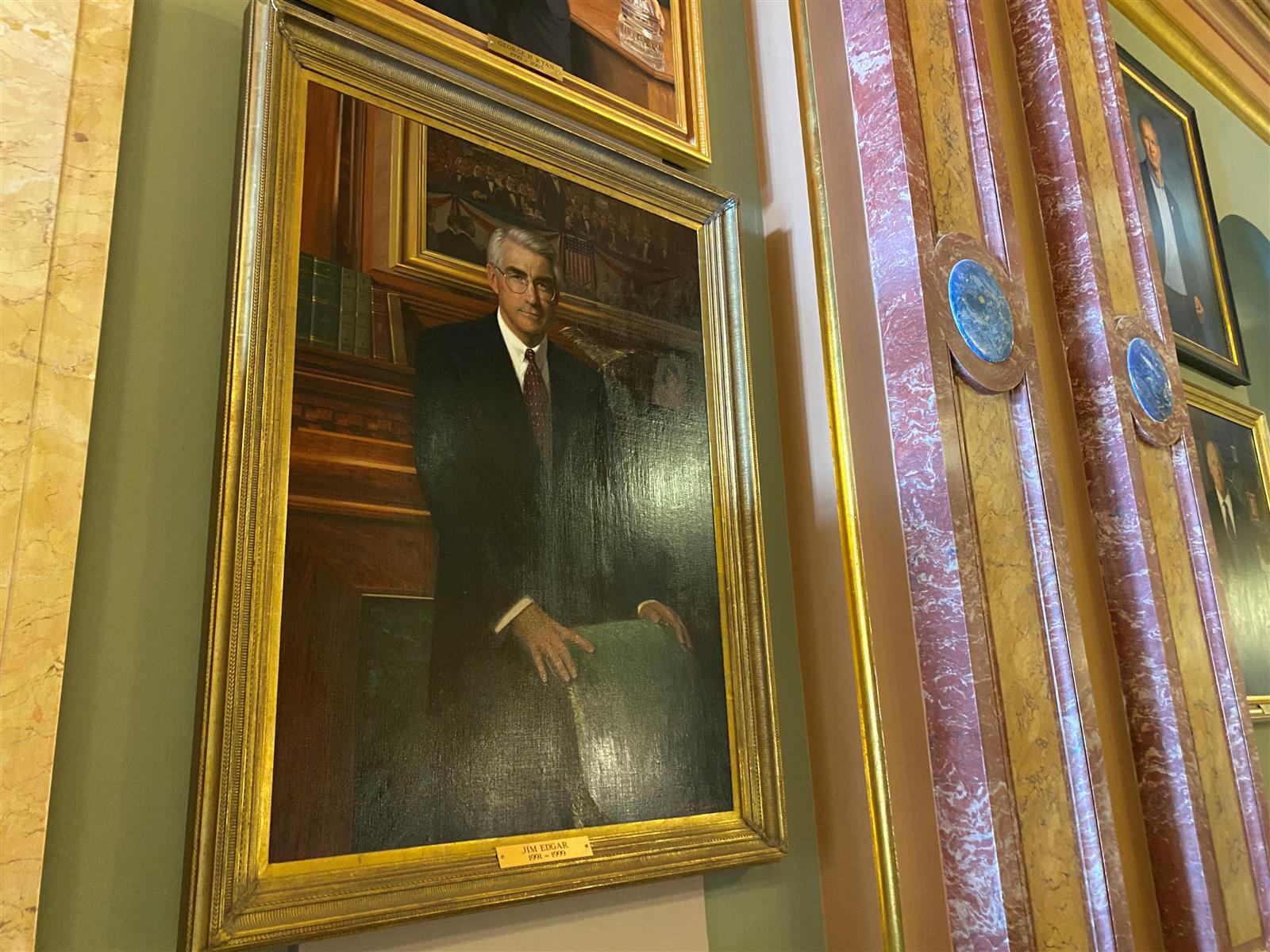 A portrait of former Gov. Jim Edgar