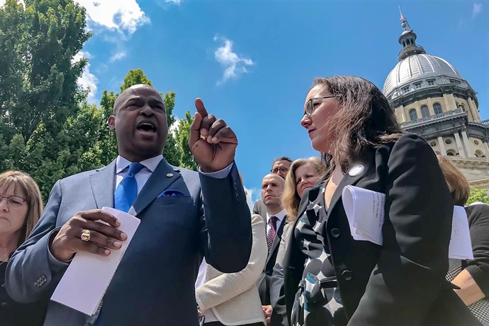 Reps. Emanuel "Chris" Welch of Hillside
