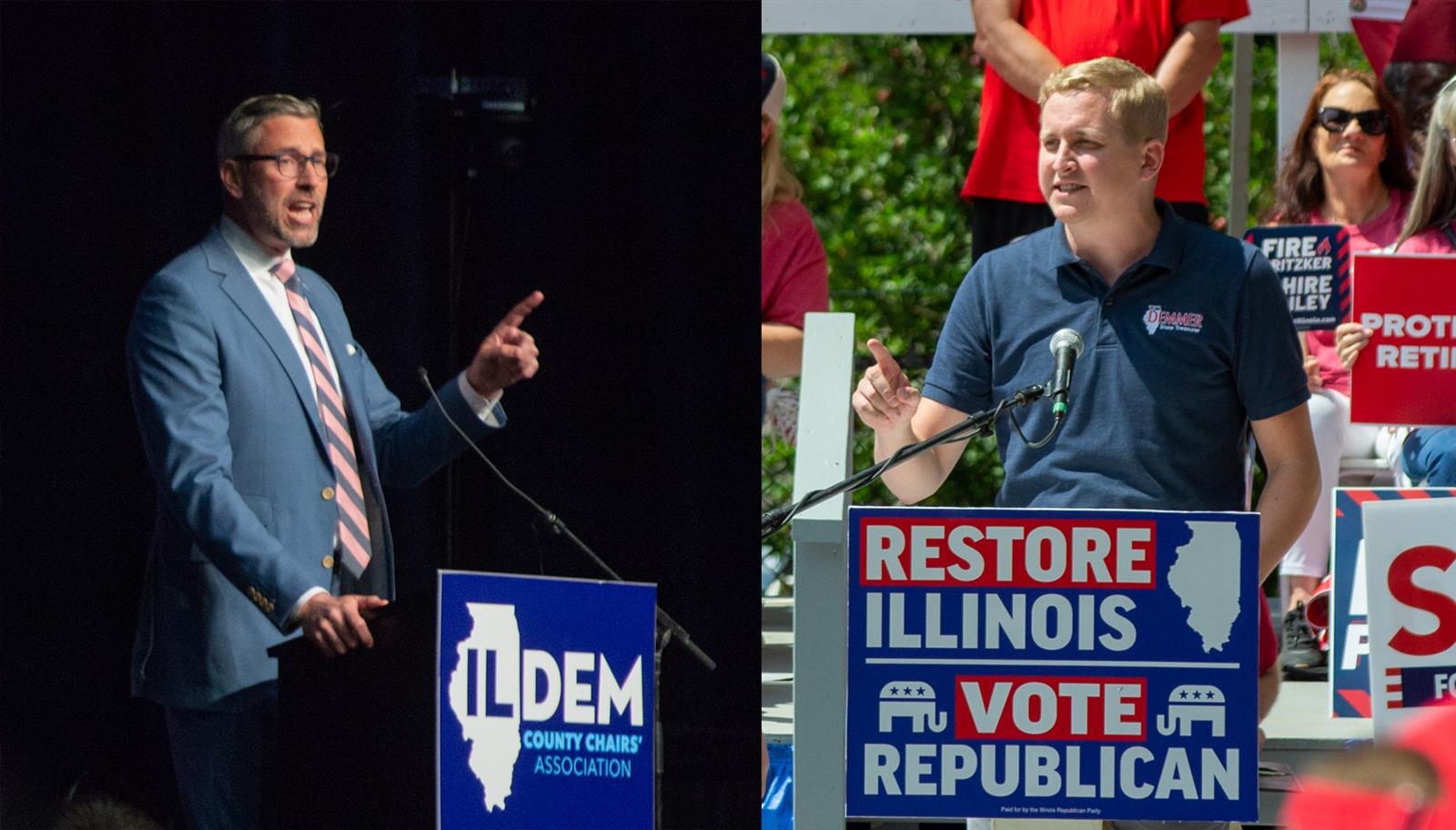 Treasurer’s Race: Frerichs touts investment gains, Demmer sees opportunity for GOP check