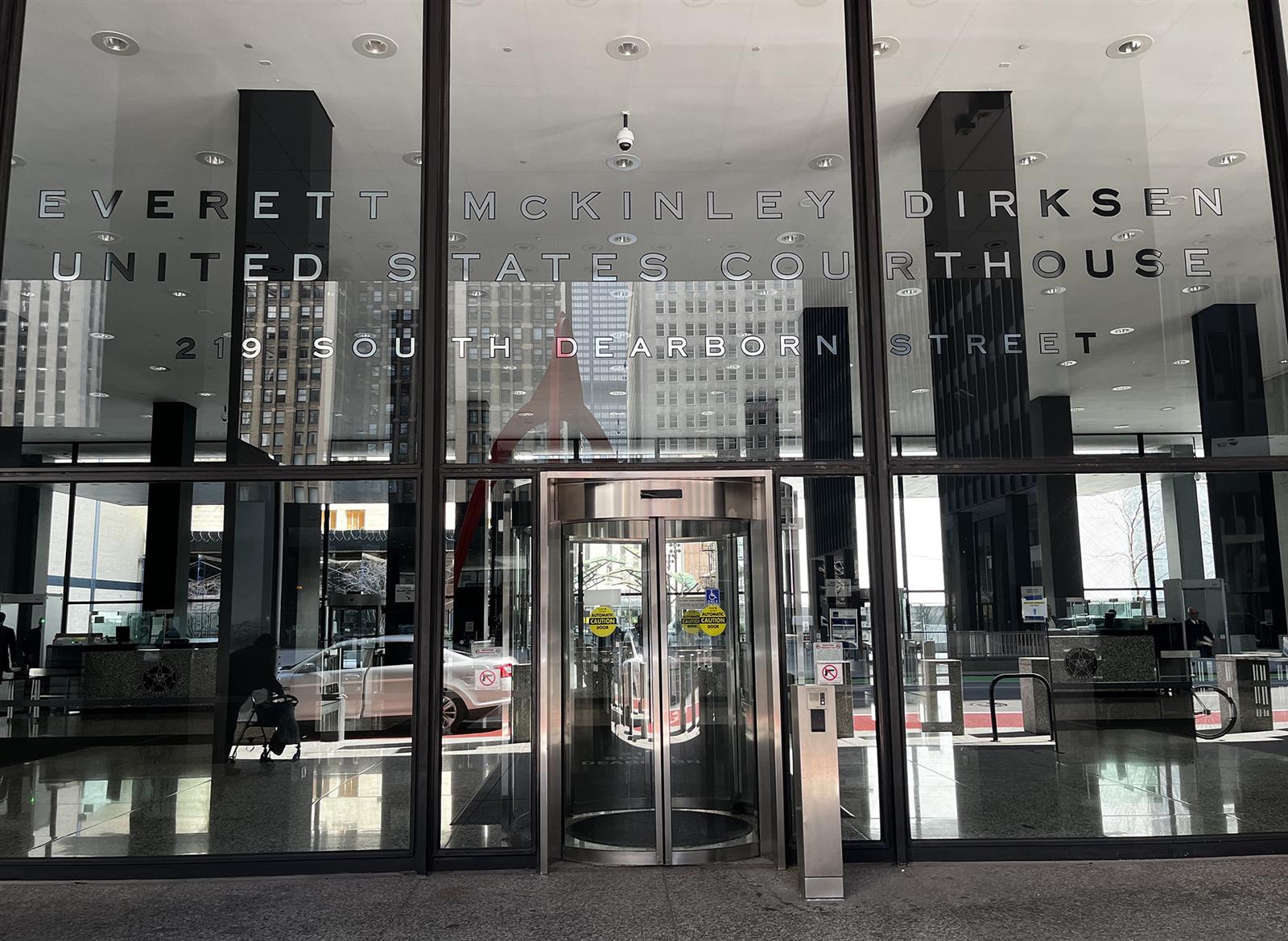 The Dirksen U.S. Courthouse is pictured in Chicago. (Capitol News Illinois photo by Hannah Meisel)