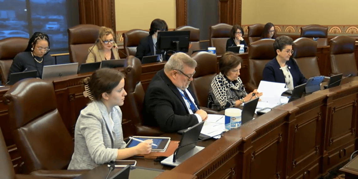 Members of the House Human Services Committee