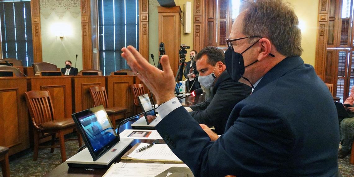 During a joint committee hearing at the Statehouse Tuesday