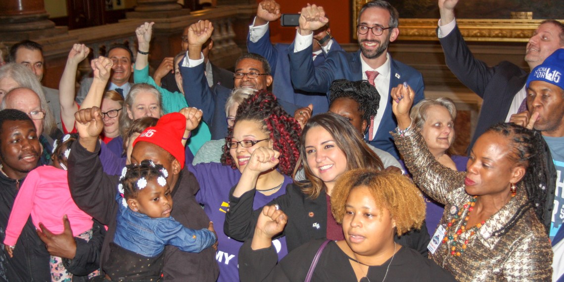 advocates cheering