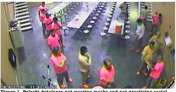 Watchdog report finds COVID-19 safety protocols not enforced at Pulaski County jail