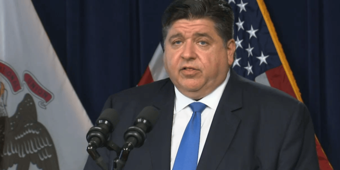 Gov. JB Pritzker speaks at a COVID-19 update in Chicago Tuesday in which he shared information about the state's efforts to encourage Illinoisans to receive a COVID-19 booster shot. (Credit: Blueroomstream.com)
