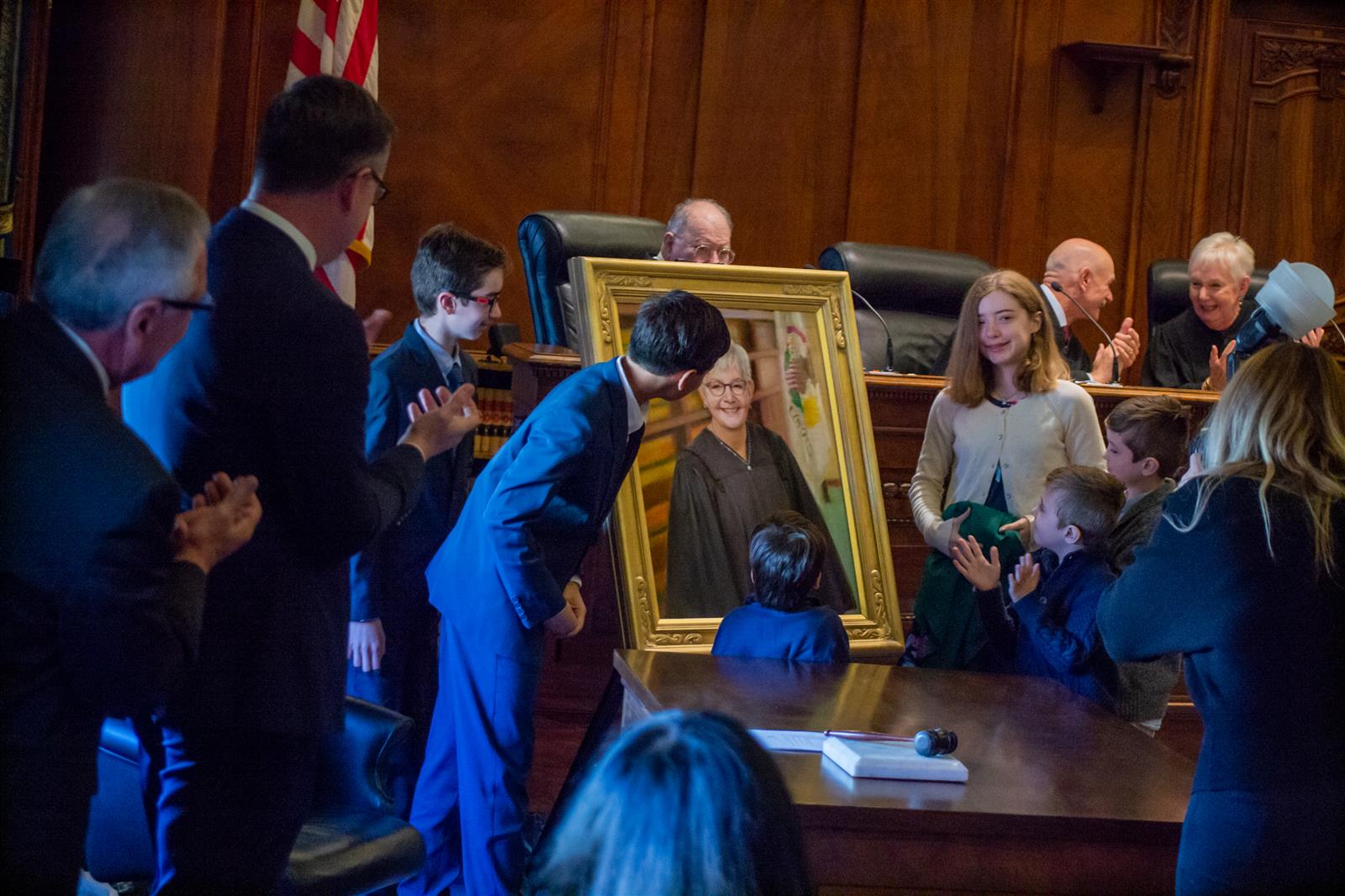The grandchildren of Illinois Supreme Court Chief Justice Mary Jane Theis