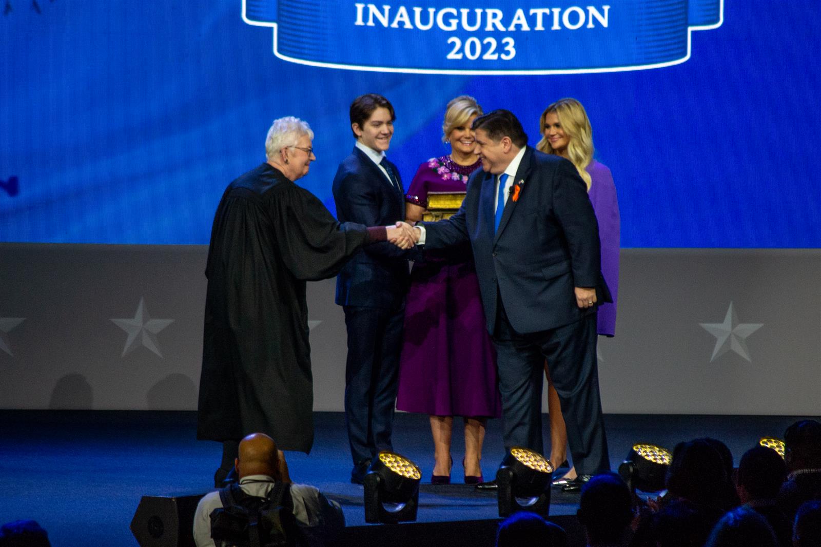 Gov. JB Pritzker takes the oath of office