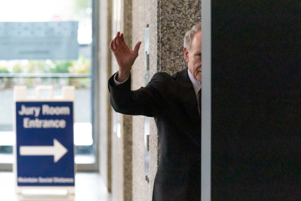 Michael Madigan waving