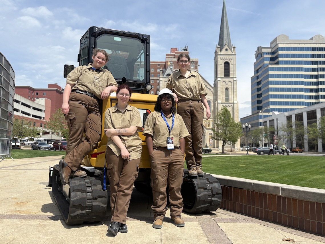 From left, Aubrey Levin, Kayhl Miles, Amyla Walls and Catelin Wesley