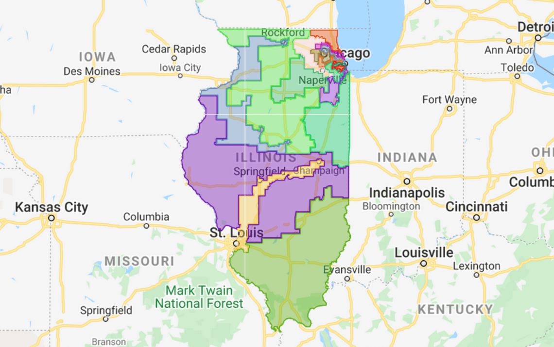 Illinois congressional district map