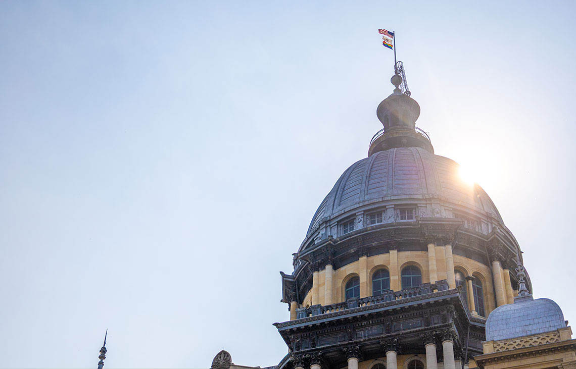 The Illinois Capitol building