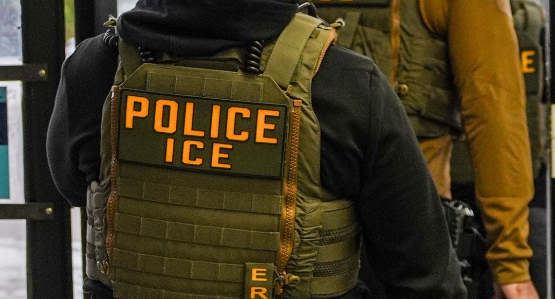 An Immigration and Customs agent