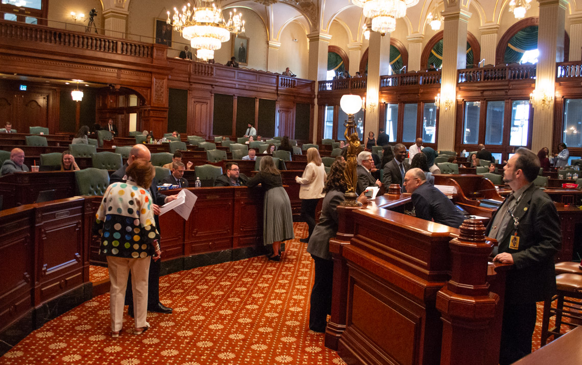 Lawmakers on the House floor