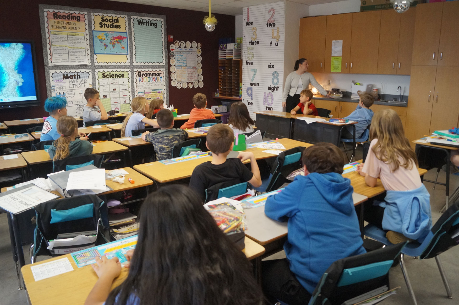 Teacher in classroom